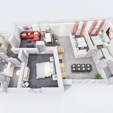 Apartment Three Bedroom Big Kitchen Selfcheckin Street Parking